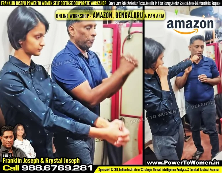 Amazon Bengaluru Online Power To Women Self Defense Workshop by Franklin Joseph & Krystal Joseph