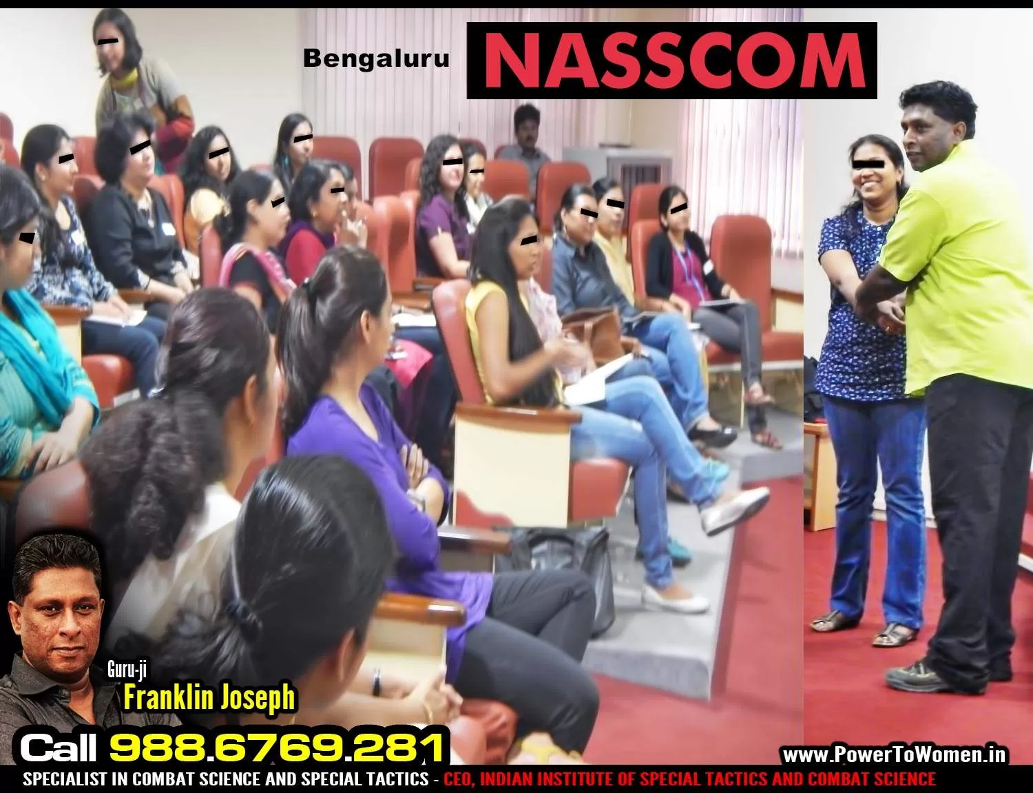 Power To Women Self Defense in NASSCOM conducted by Specialist Franklin Joseph